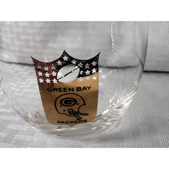 Green Bay Packers NFLP Vintage Glasses  (4)-2 1967 High Balls & 2 1968 Roly Poly - Picture 11 of 16